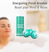 New Miuz Menthol Fizzing Eucalyptus Peppermint Epsom Salt Bath Bomb Sore Muscle view 2