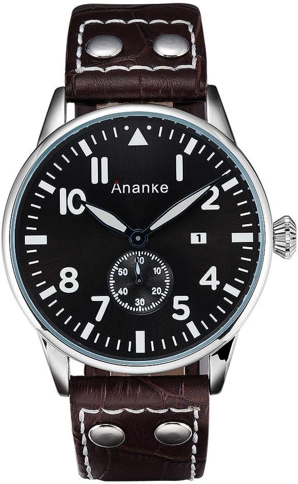 Men's Watches,First Layer Leather Fashion Large Business Waterproof Watch