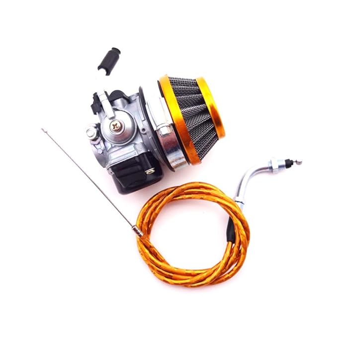 Buy TCMotor Racing Carburetor + Gold Air Filter + Gas Throttle Cable