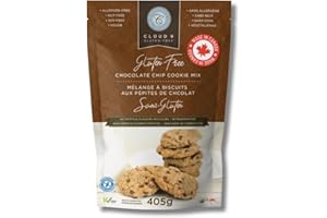 Cloud 9 Gluten Free Chocolate Chip Cookie Mix, 405 g, Made in Canada, Easy to Bake, Perfect for Gluten Free Cookies, Vegan & 