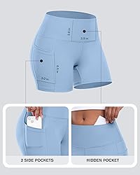 CHRLEISURE Womens Biker Yoga Shorts with