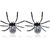 Aksod Halloween Earrings Black Large Animal Earrings Studs Gothic Punk Halloween Holiday Festive Earrings Jewelry for Women