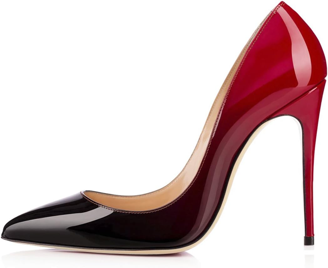 Women's High Heel Pointed Toe Pumps Slip On Sandals Work Court Shoes Wedding Party Dress
