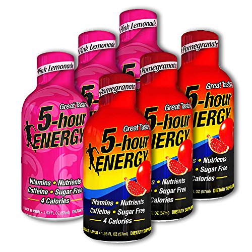Buy 5 Hour Energy, 6 Pink Lemonade + 6 Pomegranate 12 Count Online at
