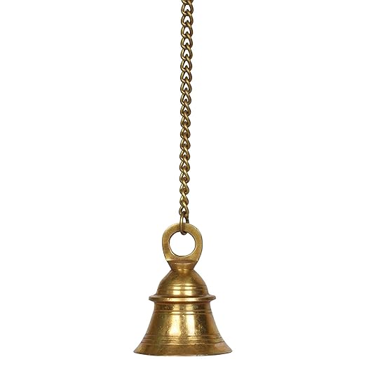 Buy Artvarko Brass Hanging Bell Ghanti with Chain for Home Temple Decor