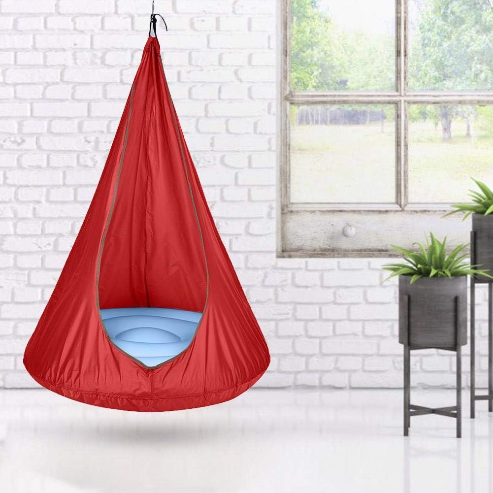 LyhomeO Hanging Chair Sensory Swing for Kids - Includes Hardware - Great as a Hanging Pod Swing, Autism Swing or Therapy Swing