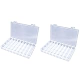 Feadily 2PCS 36 Grids Large Plastic Organizer Box