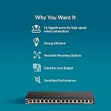 D-Link DGS-1016S 16-Port Gigabit Unmanaged Switch Fanless Black view 7