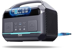 DARANENER Fast Charging Portable Power Station 600W, 299Wh LiFePO4 Solar Generator for CPAP Home Use w/2 600W (Surge 1200W) AC Outlets & for Emergencies Home Outdoor Camping RV(Solar Panel Optional)