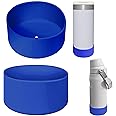 Silicone Boot for Stanley AeroLight Transit Bottle 16/20 oz, Bottom Protector Boot Compatible with Stanley IceFlow Fast Flow Bottle 16oz and more Tumblers with 2.72-2.9 inch Bottom, Set of 2, Blue