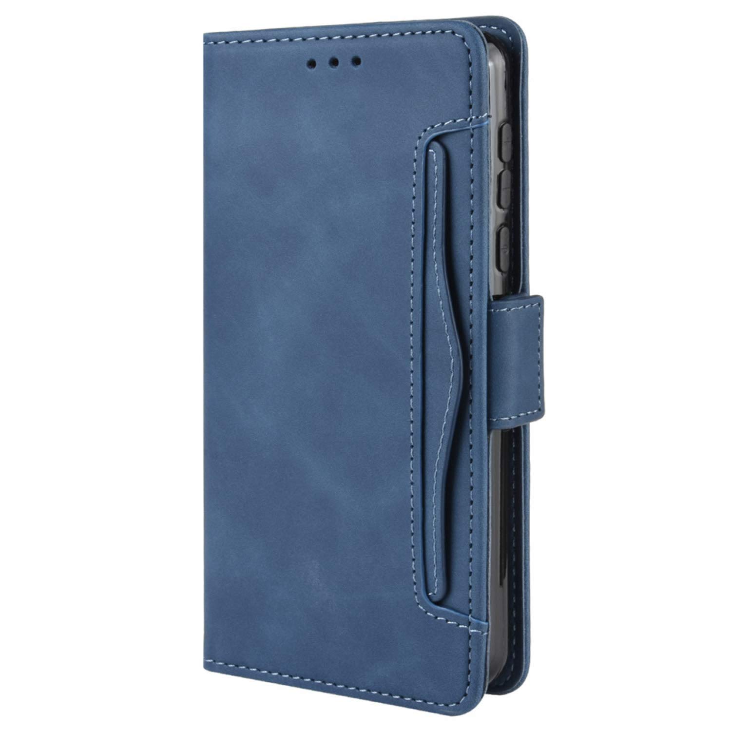 HualuBro Xiaomi Poco X5 Pro Case, Magnetic Full Body Protection Shockproof Flip Leather Wallet Case Cover with Card Holder for Xiaomi Poco X5 Pro 5G Phone Case (Blue)