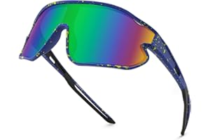 WANWAN Youth Sunglasses, Kids Baseball Sun Glasses for Boys Girls Age 8-12, UV400 Sports Cycling Softball