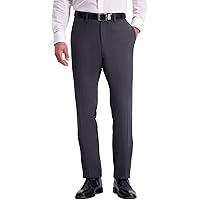 Perry Ellis Portfolio Men's Slim Fit Stretch Active Waistband Dress Pant,  Alloy, 29W x 30L at Amazon Men's Clothing store