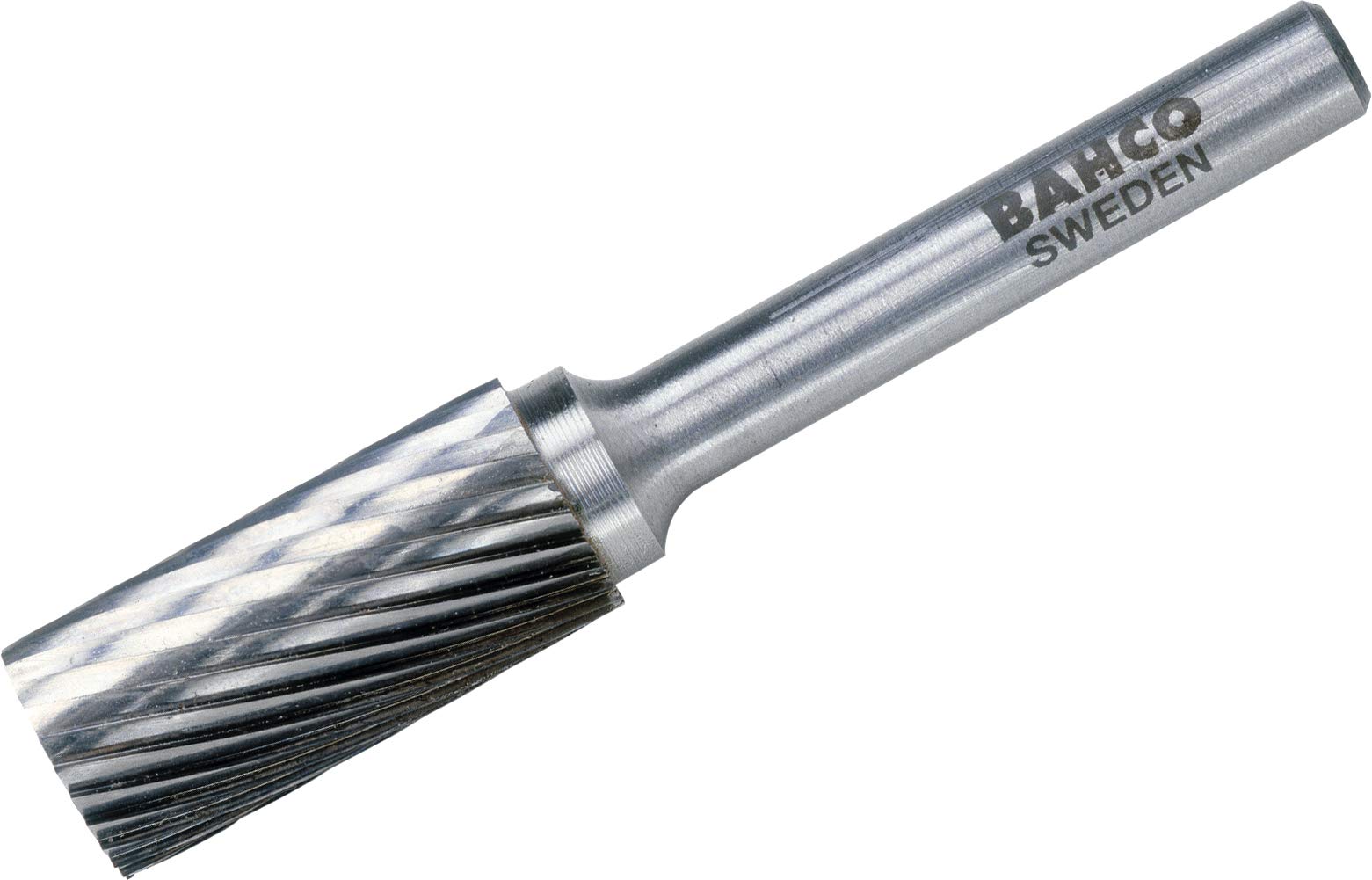 Bahco A1225M06XE Cylindrical Medium Xe-Cut Rotary Burr, 0 V, Silver, 12 x 65 mm