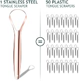 Easkep Tongue Scraper 2 Pack Wide-Head Stainless Steel Cleaner Box Included view 4
