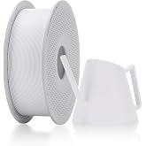 Bambu Lab PETG HF Filament 1.75mm 1kg Spool - Strong Durable 3D Printer Filament, High-Temp Resistance, Low Warp, Compatible with Bambu Lab &amp; Most FDM 3D Printers - White (33100) - Spool
