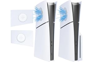 PEYANZ Upper 2 Faceplate Cover for PS5 Slim- Enhanced Cooling Vents, Protective ABS & Matt Surface | Compatible with PlayStation 5 Slim