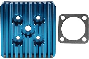 HGC CNC Blue Cylinder Head For Racing 66cc/80cc Engine Motorized Bike Bicycle
