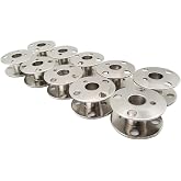 CKPSMS Brand - Metal Bobbins #172222 Compatible with Singer Class 66,66-6, 99, 99-13, 185, 185CL,192,201 (10PCS)