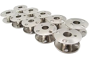 CKPSMS Brand - Metal Bobbins #172222 Compatible with Singer Class 66,66-6, 99, 99-13, 185, 185CL,192,201 (10PCS)
