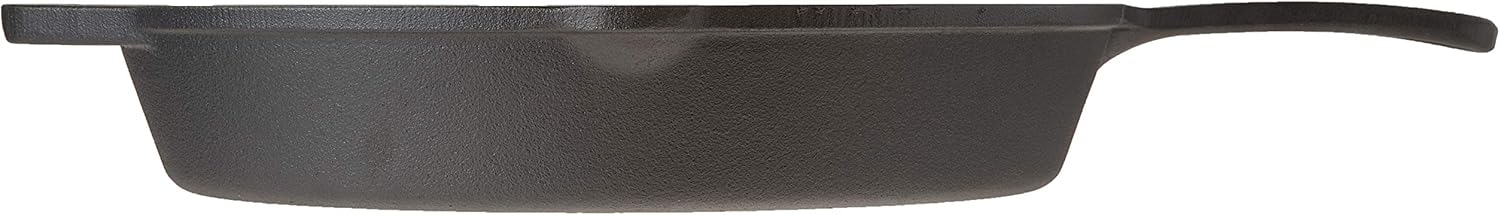 Home-Complete Pre-Seasoned Cast Iron Skillet-12 inch for Home, Camping Indoor and Outdoor Cooking, Frying, Searing and Baking, 12", Black: Kitchen & Dining