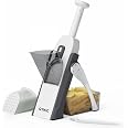 HAFAKITO Safe Mandoline Slicer With Silicone Mat - Adjustable Kitchen Slicer For Vegetables, Julienne, Waffle Cut