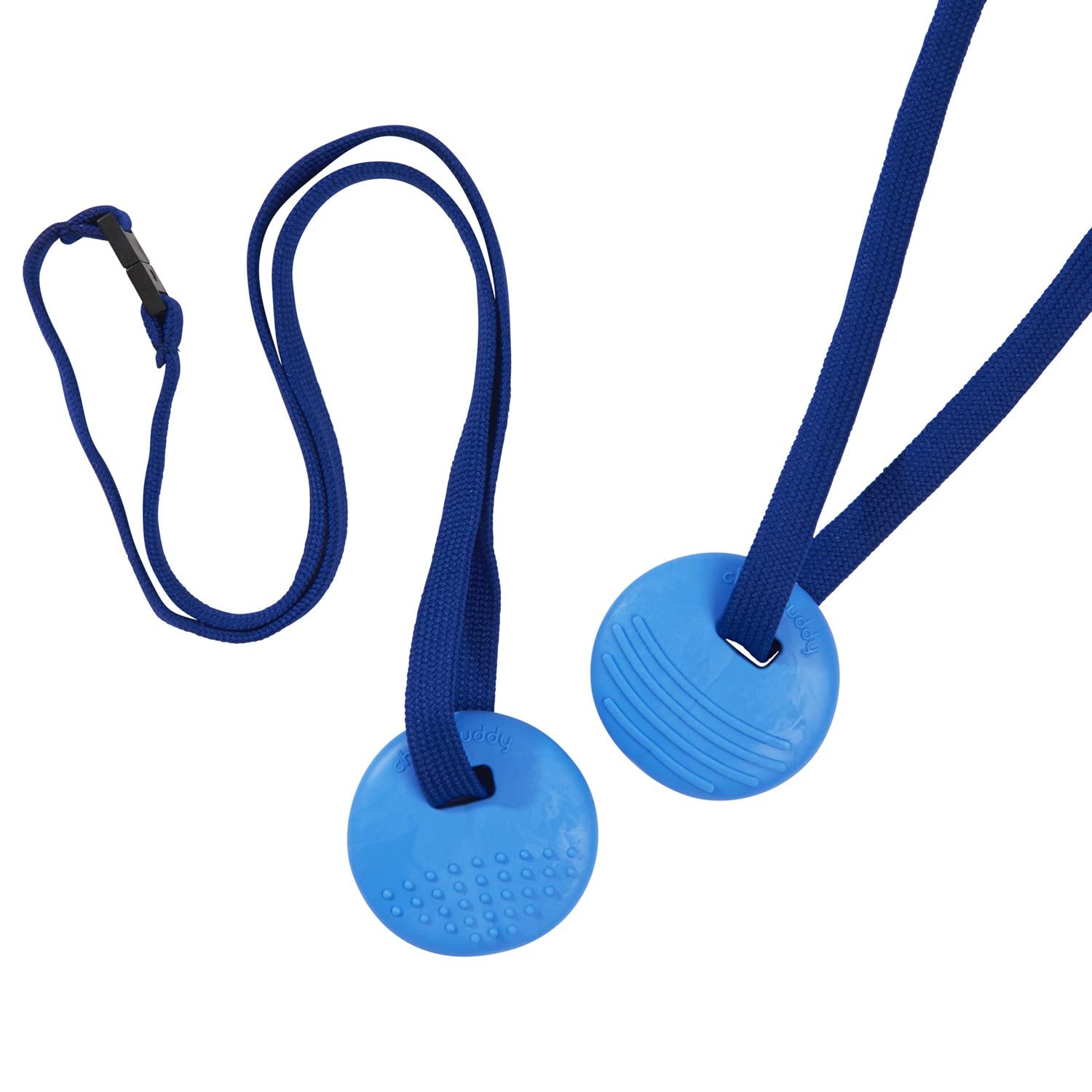 Sensory Direct Chewbuddy Disc - Blue Twin Pack, Sensory Fidget Toy, Chew or Teething Aid | for Kids. Adults, Autism, ADHD, ASD, SPD, Oral Motor or Anxiety Needs