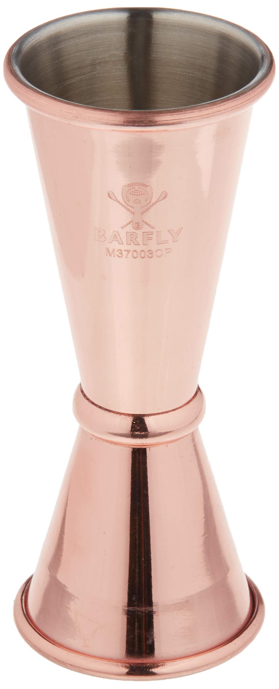 Barfly Japanese Style Jigger, Stainless Steel, Copper, 4.45 x 0.02 x 11.43 cm