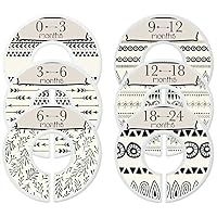 Mumsy Goose Nursery Closet Dividers Closet Organizers Baby Clothes Dividers Monochrome Boho