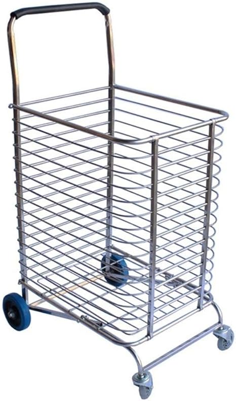 Handwagen Grosse Metall Einkaufswagen Supermarkt Trolley Kleinen Wagen Faltbar Kaufen Lebensmittelwagen Grosse Kapazitat Langlebiges Geschenk Color Silver Size 48 15 120cm Amazon De Kuche Haushalt