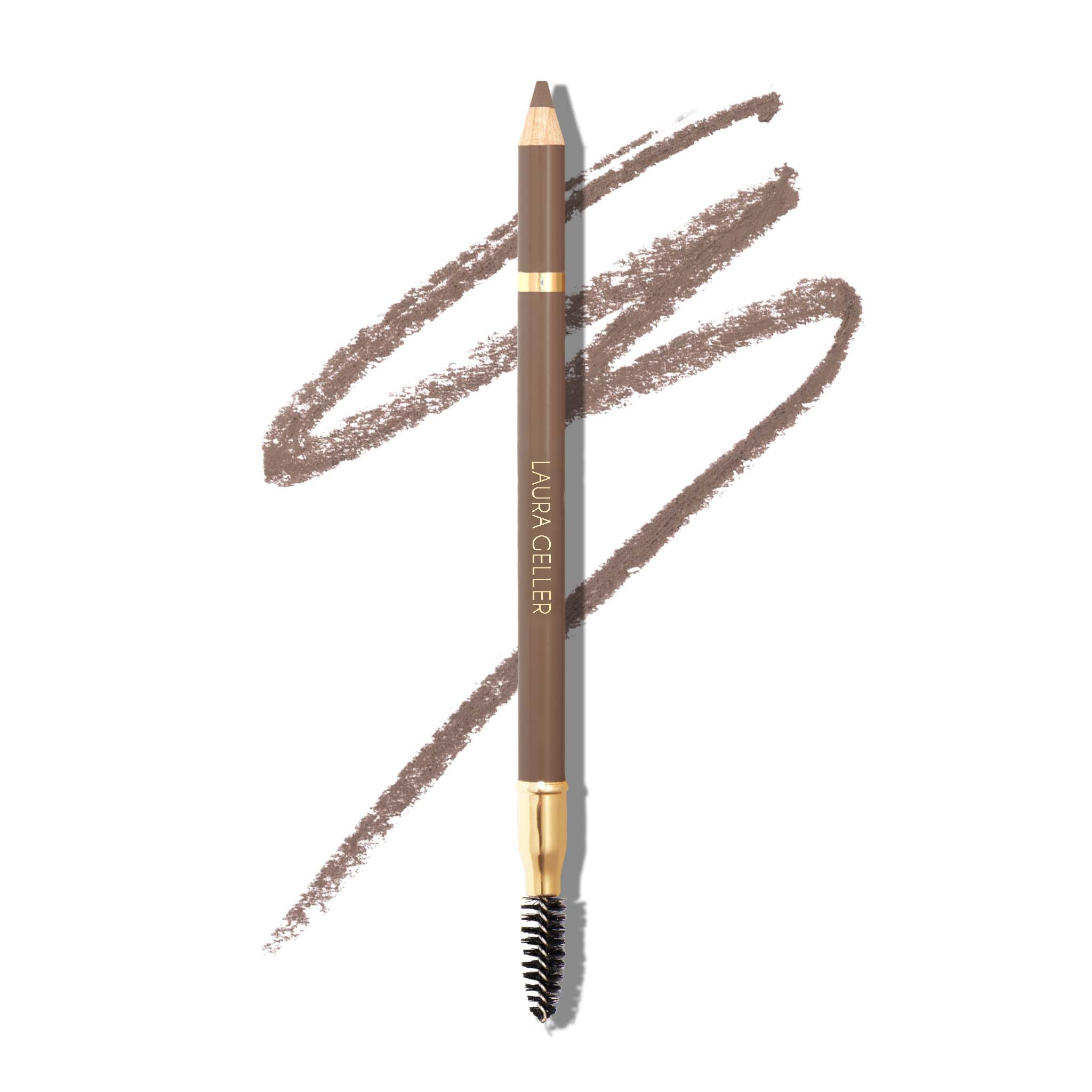 LAURA GELLER Bravo Brows Soft Pencil + Brush (Taupe) - Waterproof Eyebrow Pencil for Fullness and Definition — image 1