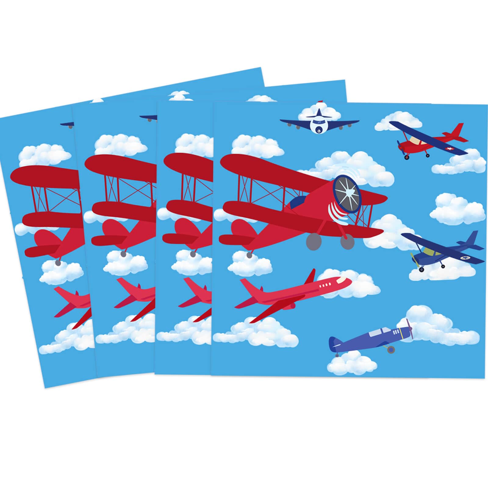 Photo 1 of Airplane Party Paper Napkins 60 Pcs Airplane Aircraft Disposable Paper Napkins for Aviation Theme Boys Baby Shower 1st 2nd 3rd 4th Birthday Party Supplies Decorations