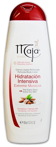 HIDRATACION INTENSIVA MAJA BODY LOTION | MOISTURIZING BODY CREAM FOR EXTRA DRY SKIN, GIVING SOFTER SKIN WITH HEALTHY LOOK; 13.5 OUNCES