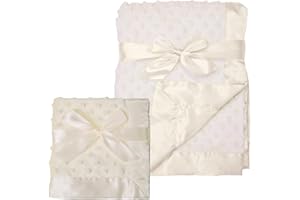 American Baby Company Heavenly Soft Chenille Blanket Set, Receiving Blanket (30" x 40") & Security Blanket (14" x 14"), Warm 