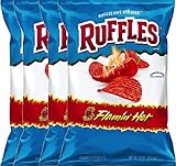 Ruffles Flaming Hot Potato Chips - 8.5oz Party Bag (4)