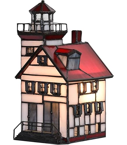 Design Toscano The Carlisle Beaux-Arts Stained Glass Lamp - Table