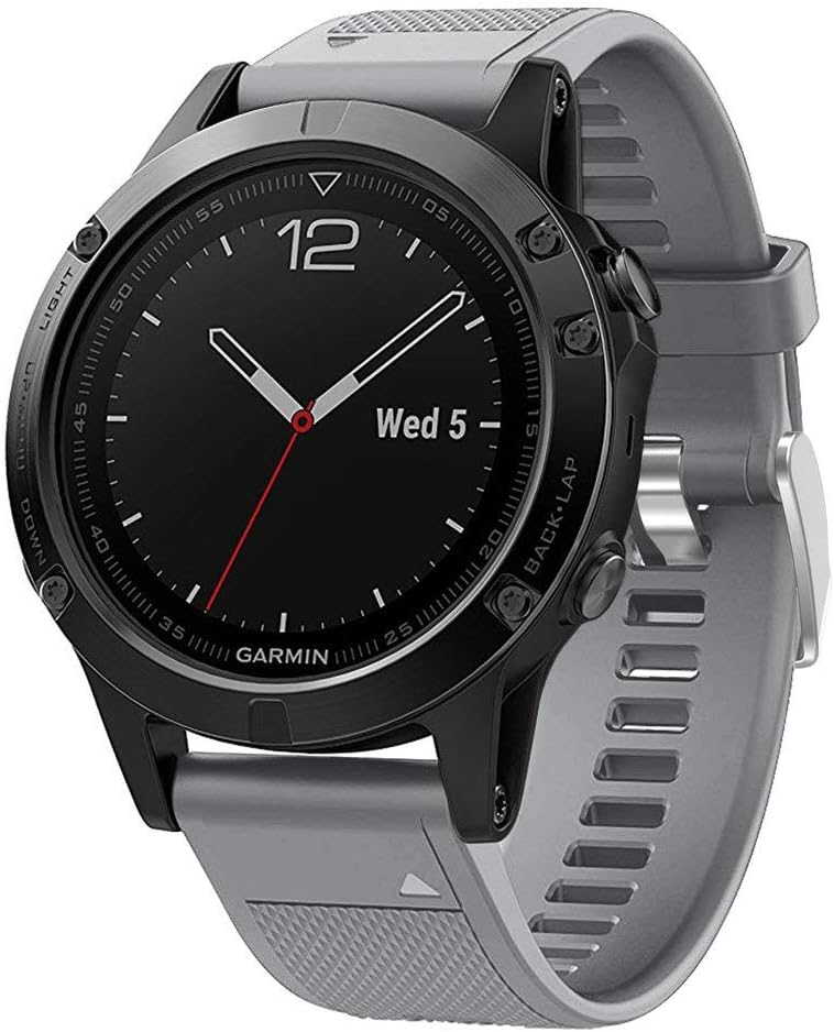 Aresh Compatible with Garmin Fenix 6/ Fenix 6 Pro/Fenix 6 Sapphire/Garmin Instinct/Garmin Fenix 5 Strap,22mm Silicone Band Easy Fit Sport Watch Strap