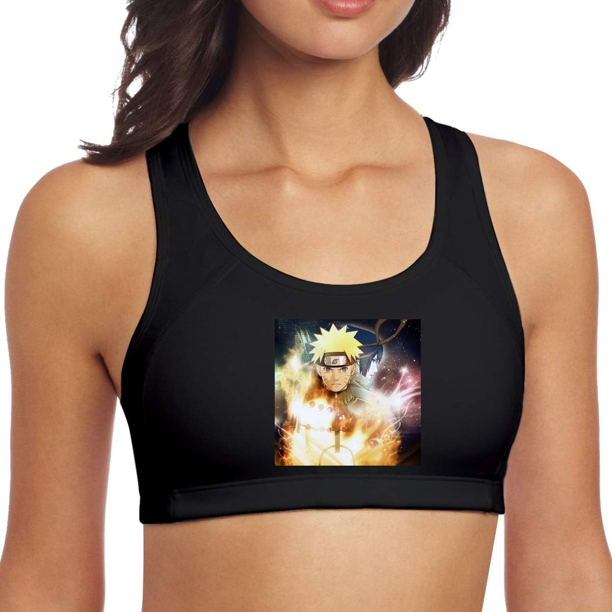 Naruto Shippuden Women's Fashion Yoga Vest Sports Bra Yoga Tee Tops Mom's Gift