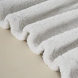 MACEVIA Sharpa Fleece Throw Blanket for Couch Fuzzy