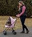 Pet Gear Travel Lite Pet Stroller for Cats and Dogs up to 15-pounds, Pink