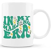 Zomhix in My Mahjong Era Mug, Mahjong Gifts for Women Coffee Cup Ceramic, Gift for Mah Jong Players Lovers, Mah Jong Accessories Ceramic Coffee Tea Mug 11 oz