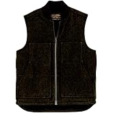 Filson Men's Lined Mackinaw Wool Work Vest, Forest Green