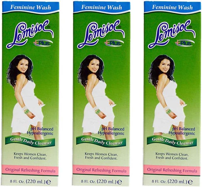 Lemisol Plus, Gentle Daily Feminine Cleanser, Original Refreshing Formula - 8 Oz (Pack of 3): Health & Personal Care