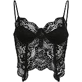 XCJIKUKE Women Gothic Crop Top Camisole Tank Tops Clubwear Cropped Cami T-Shirt