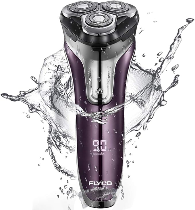 FLYCO - Maquinilla de afeitar eléctrica para hombre, recargable por USB