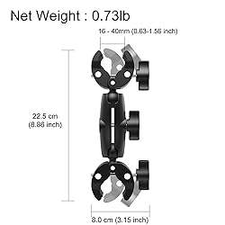 Taisioner Double Super Clamp Mount Umbrella clamp