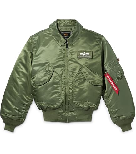 Alpha Industries Men's B-15 Flight Jacket (S, Replica Blue) at