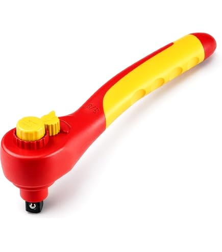 AB Tools Juego 6 Llaves Allen VDE Aisladas (2,5mm – 8mm) – Extra Largas, Certificadas GS/VDE, Acero S2