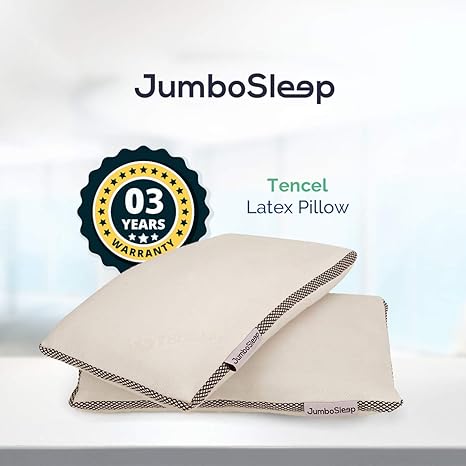 Buy Jumbosleep Natural Rubber Pillow For Luxurious And Supportive