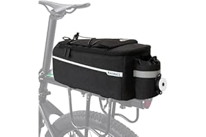 RAYMACE Bike Rear Rack Bag with Tail Light, Bike Truck Cooler Bag for Warm or Cold Items